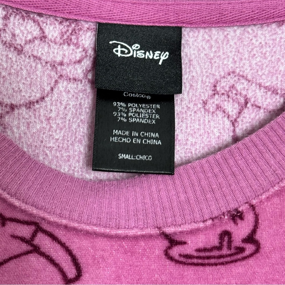 Disney Winnie the Pooh Pajama Set Women’s Small Pink Lounge Sleepwear Cute - Picture 2 of 13